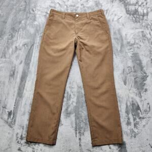 Bluffworks Pants Mens 32W/30L Tan Original Performance Regular Fit Chino Preppy